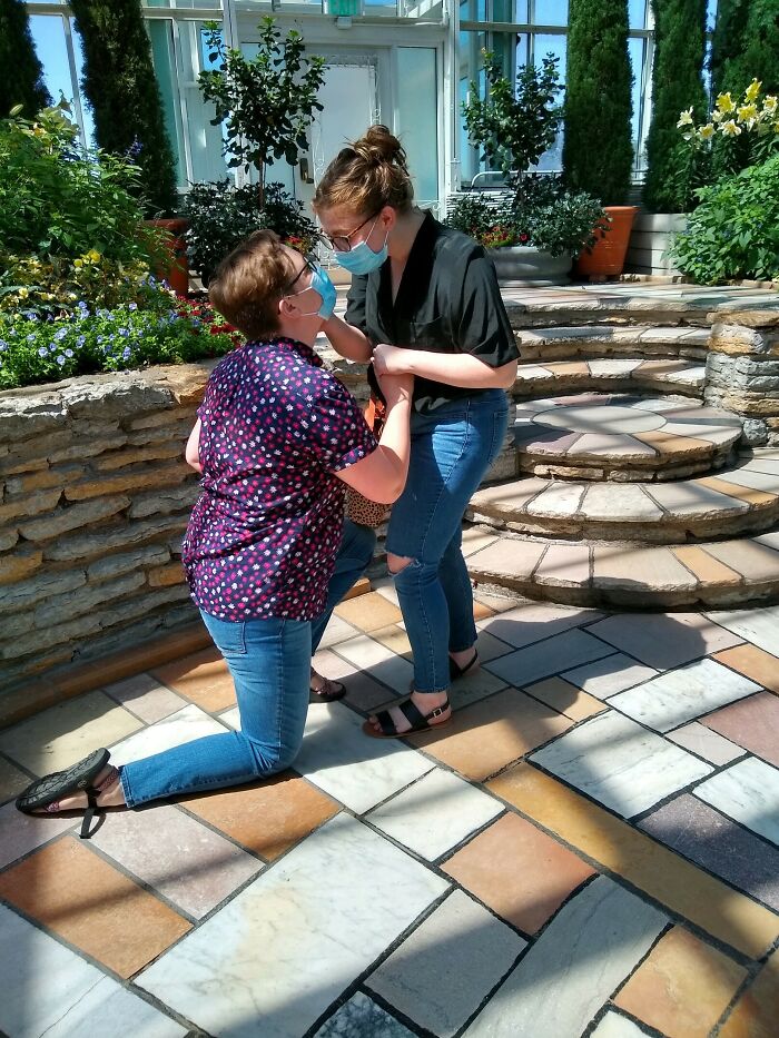 4. Hi Internet Moms! My Birthgiver Is More Interested In Trying To Pray My Gay Away, But I Want To Share With Someone That I Proposed To My Wonderful Now-Fianceé! I'm Very Happy She Said Yes!