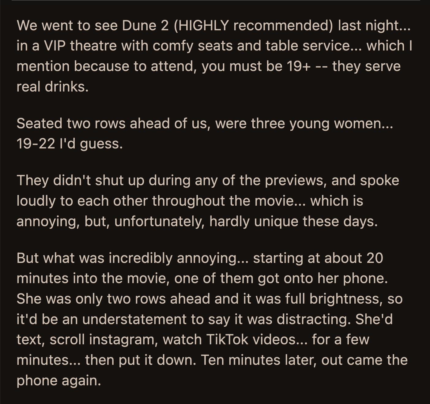 OP told their friends about what happened. OP was told that the woman's behavior was 