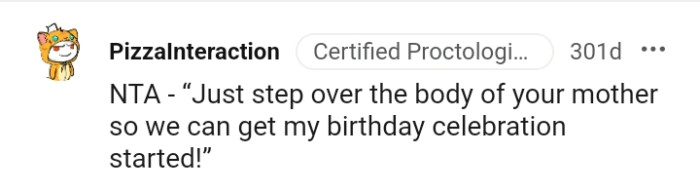 And the comments from other Redditors roll in...