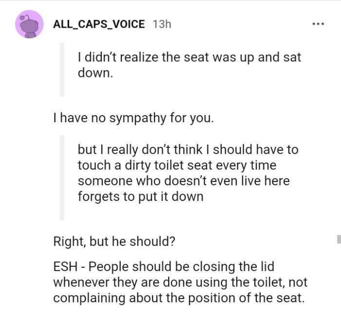 Closing the lid is important