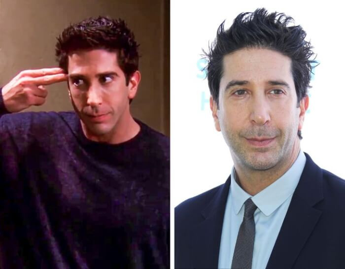 1. David Schwimmer acted as Ross Geller from Friends in the year 1994 to 2004