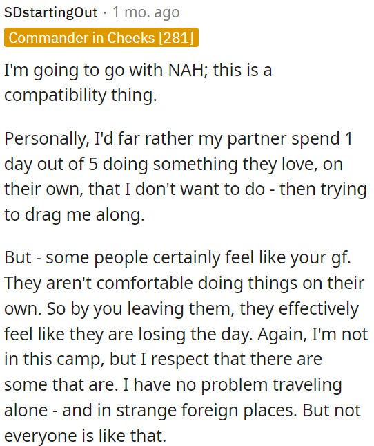 Some people feel uncomfortable being alone and may perceive it as losing out.