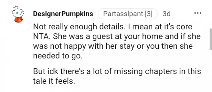This Redditor feels like there's a lot of information missing from the story