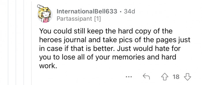 OP doesn't have to re-type everything; there are better and more comfortable alternatives.