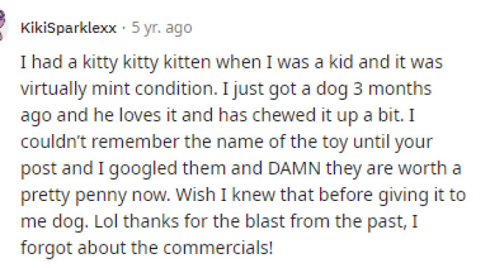 Many people thanked OP for bringing them down memory lane because many forgot about these toys until they saw OP's post.