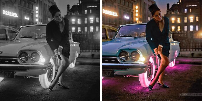Illuminated tires were developed by GoodYear in 1961.
