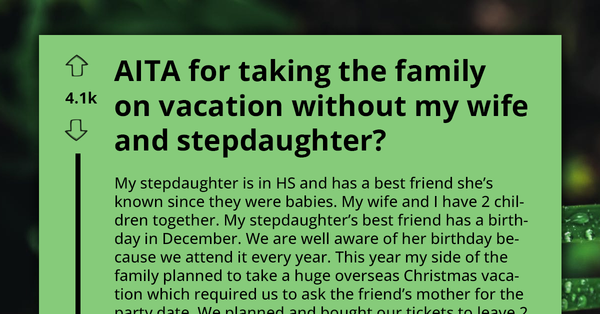 Trouble Brews in Paradise as Family Man Jets Off on Vacation, Leaving Behind Wife and Stepdaughter