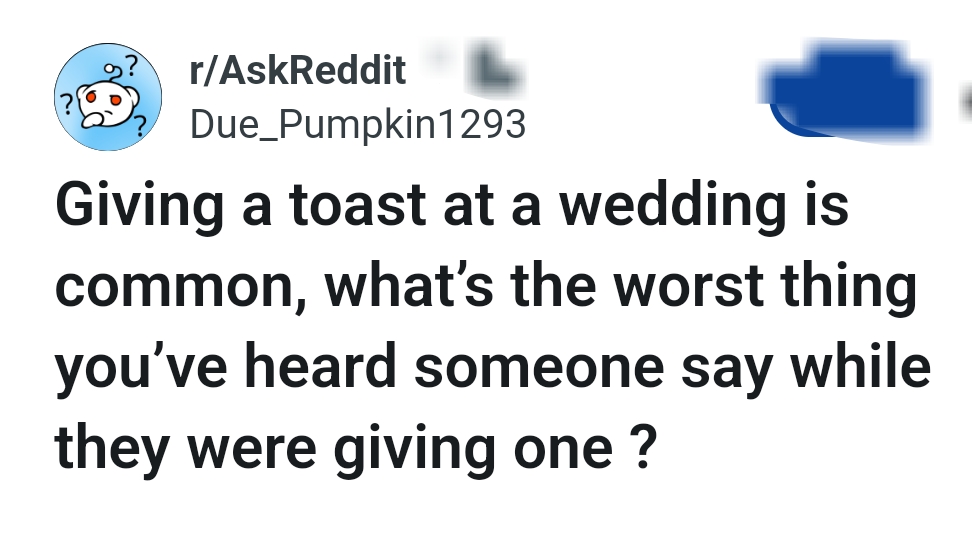 Here is the question that drew in more than a thousand comments