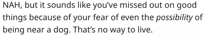 3. His Fear of Dogs Caused Him to Miss Out on a Fun Party.