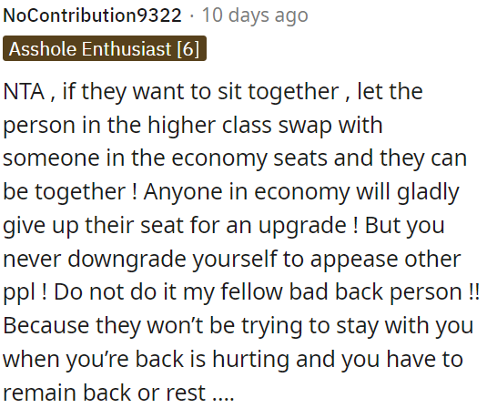 OP shouldn't sacrifice his comfort for others.