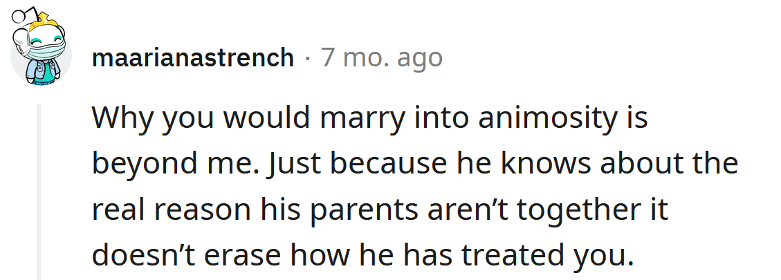 Knowing the real reason isn't going to change anything.