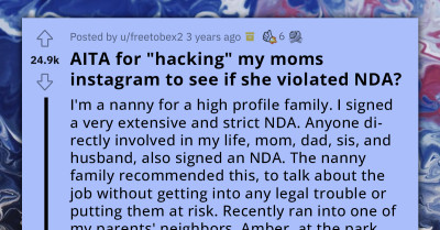 Mother Reveals Daughter's Employer To Boast To 'Friend,' Potentially Risking Daughter's Job As She Had Signed An NDA