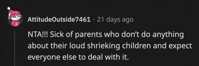 She kept trying to soothe her baby but the kid was clearly uncomfortable at that restaurant which should have cued the parents that it was time to go