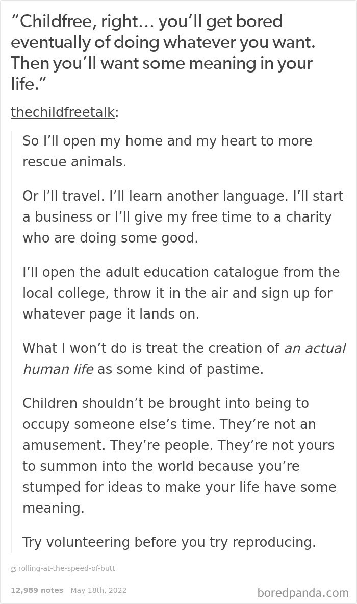 24. A childfree life is not a meaningless life. See the difference.