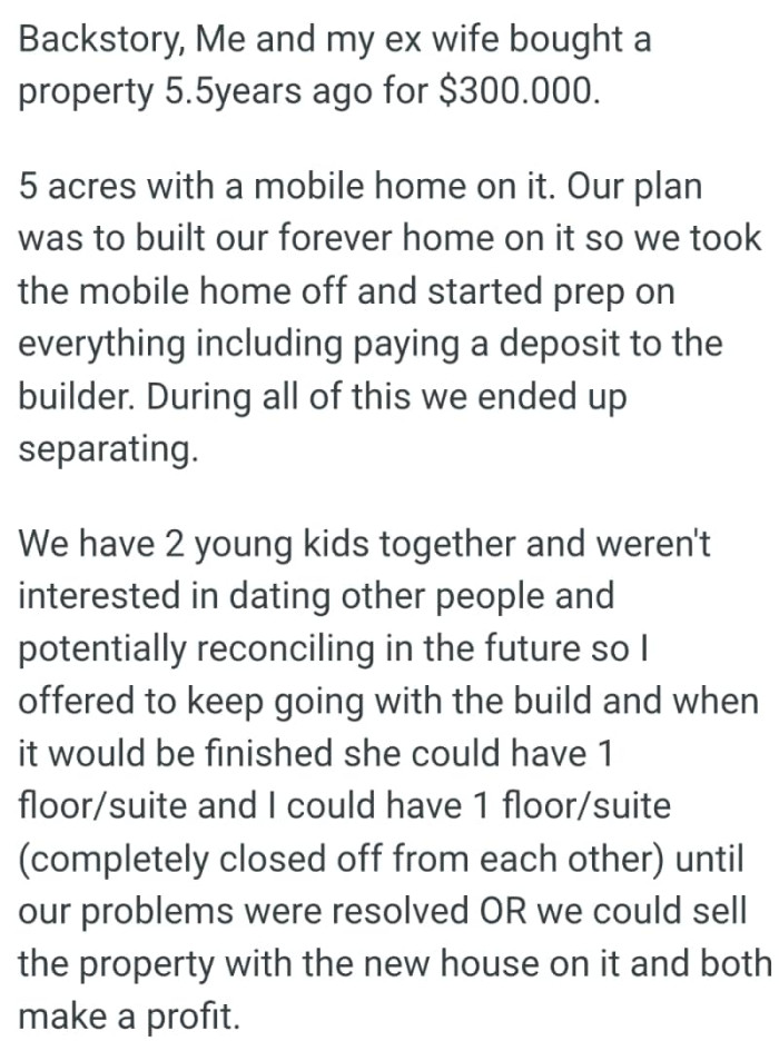 The OP kicks off his story