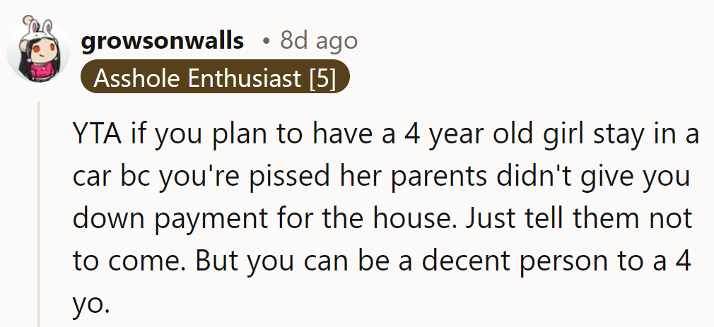 YTA if the 4-year-old pays for adult grudges. Drama's for grown-ups, not toddlers.