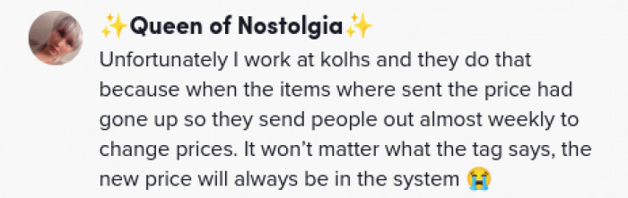 The tag doesn’t matter. The new price does