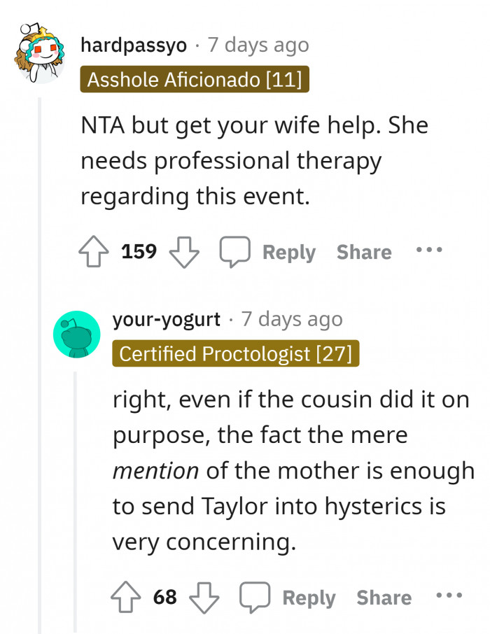 8. Your partner thinks no one is taking her side and making her feel out of place.
