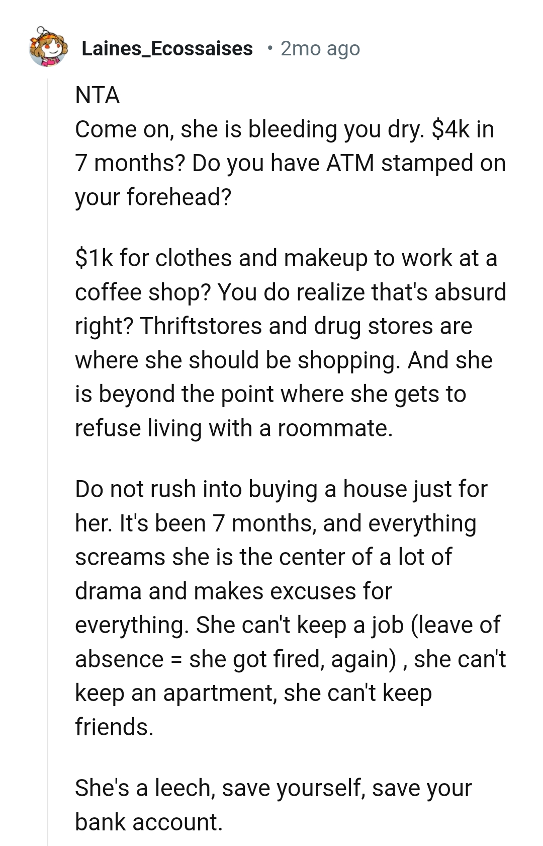 She Is Beyond the Point of Trying to Choose