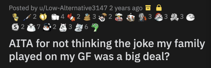 His girlfriend's face was all over the ugly Christmas sweater