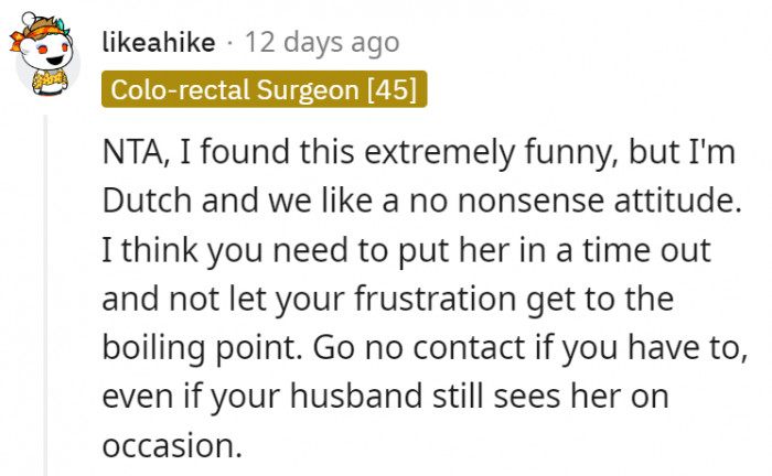 1. A little distance between the two parties would be great