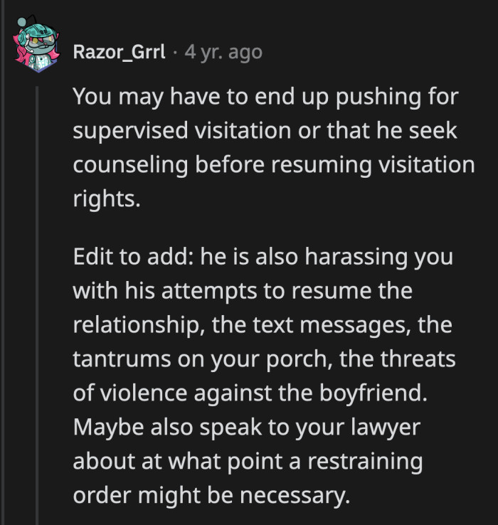 This cannot be healthy for a young child to go through.