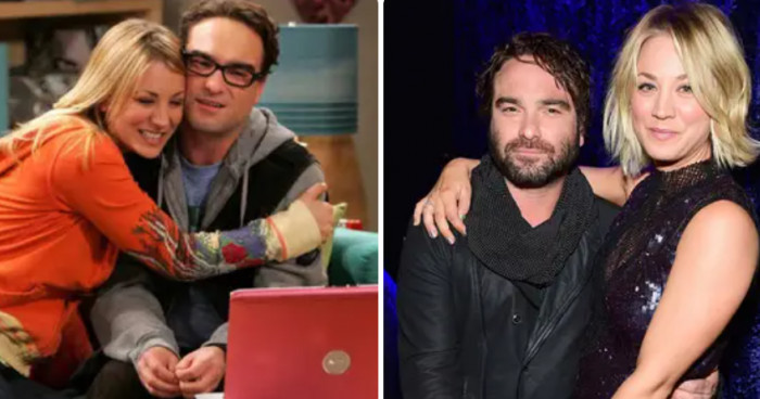 12. Johnny Galecki and Kaley Cuoco in The Big Bang Theory: