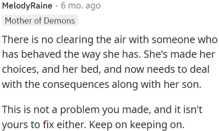 OP doesn't need to clear the air with someone who has acted poorly.