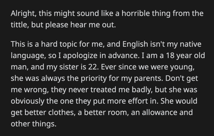 She and her husband needed help. OP's mom told him to give up his savings to help his sister.