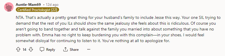 You have nothing to apologize for