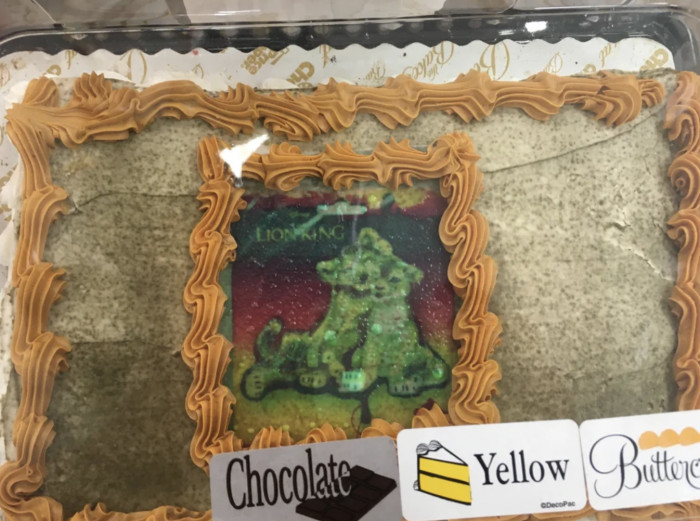 26. This Is Clearly A Cursed Lion King Cake