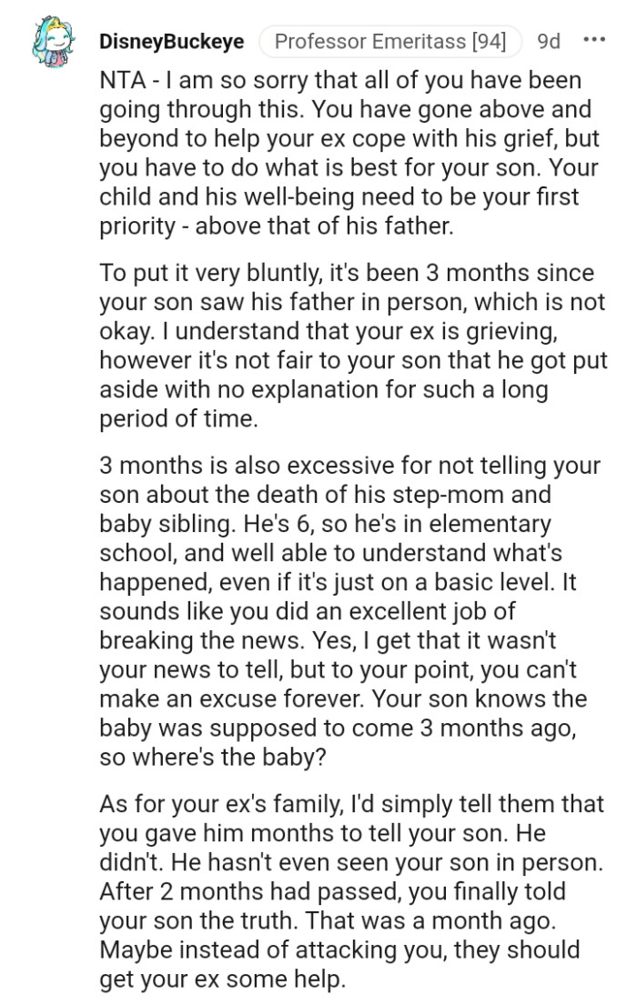 It's not fair to your son that he got put aside