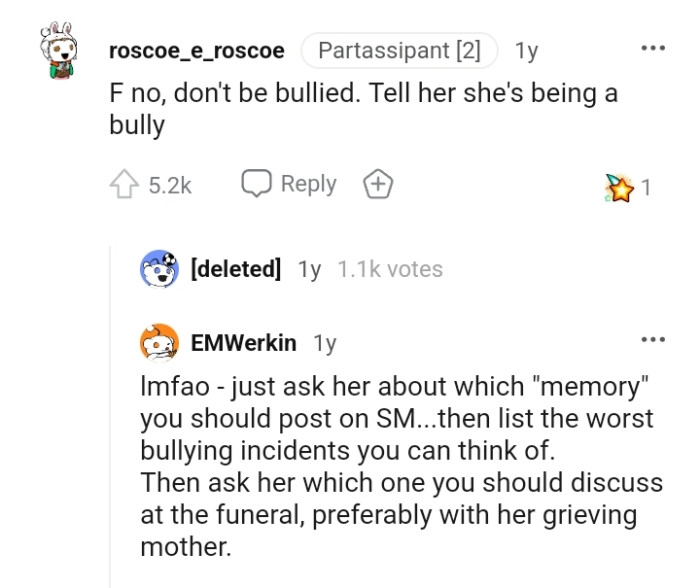 Listing the Worst of the Bullying the OP Can Think Of