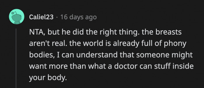 Another Max supporter who thinks OP is not worthy based on her body parts