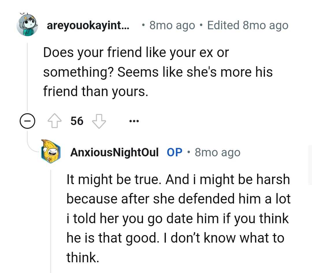 The OP Says She Might Be Harsh