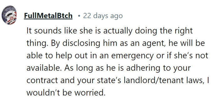 It's a landlord-agent tag team in the making! As long as the script stays within the lines of the contract and the law, it's all part of the show, right?