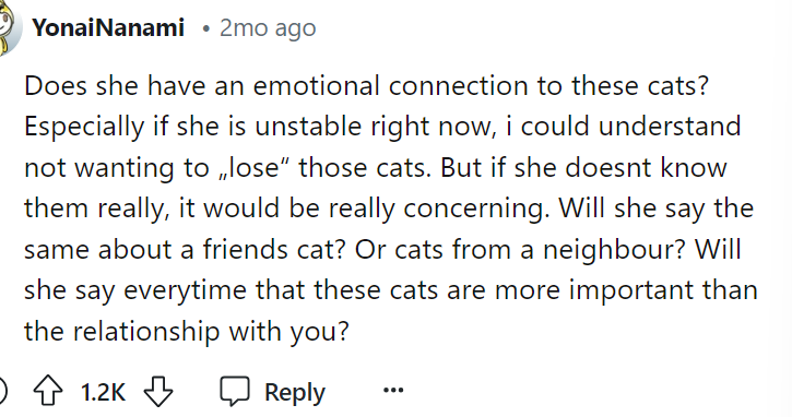 These are the important questions to ask because it's clearly a huge issue for her.