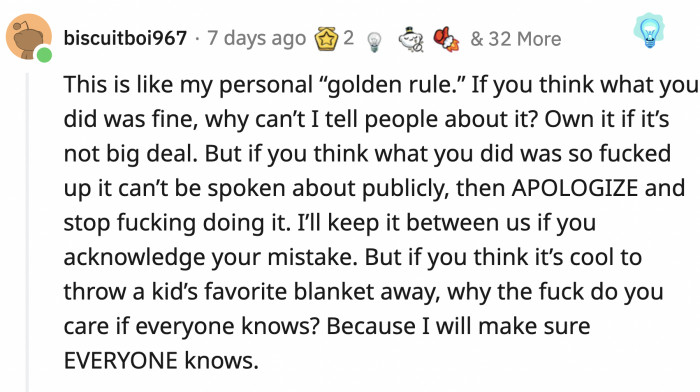 I am definitely applying this golden rule from now on