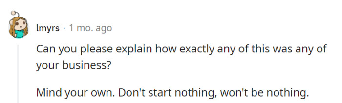 She stirred a pot that wasn't hers to taste.