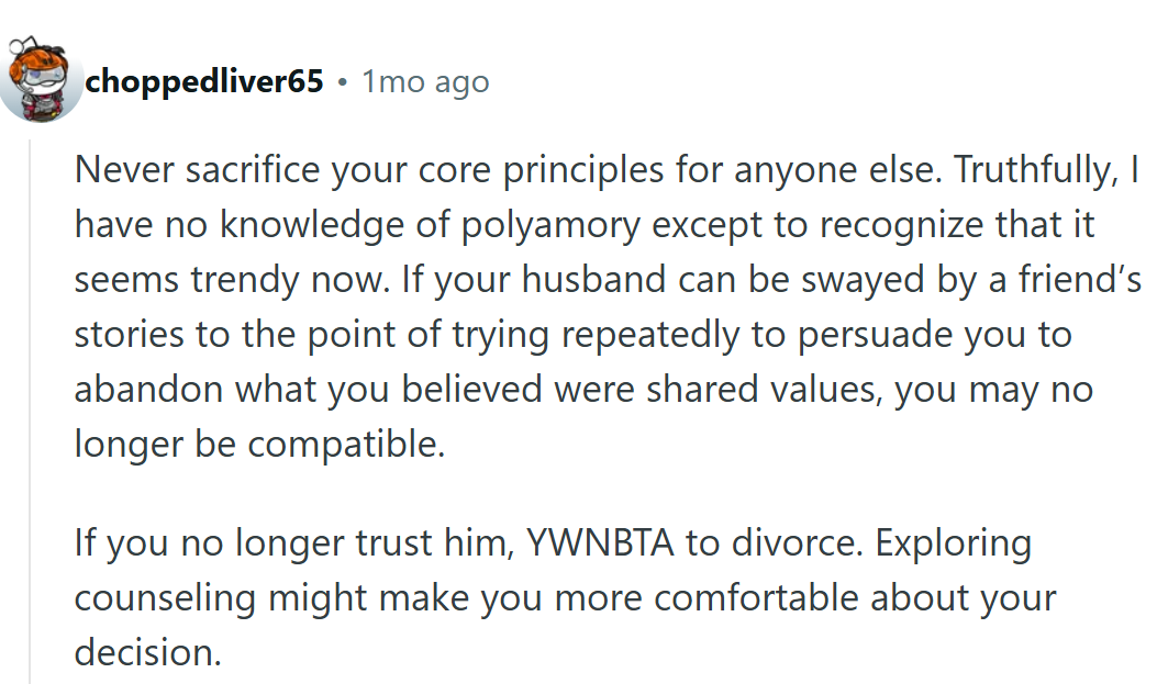 Never sacrifice your core principles...