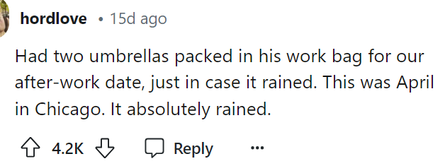 This is so cute, and honestly, I love that he came totally prepared for both of them.