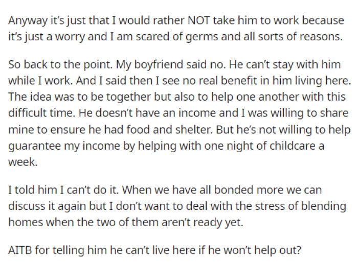 This is when the discussion turns ugly, and she firmly tells him that she sees no benefit in him being there.