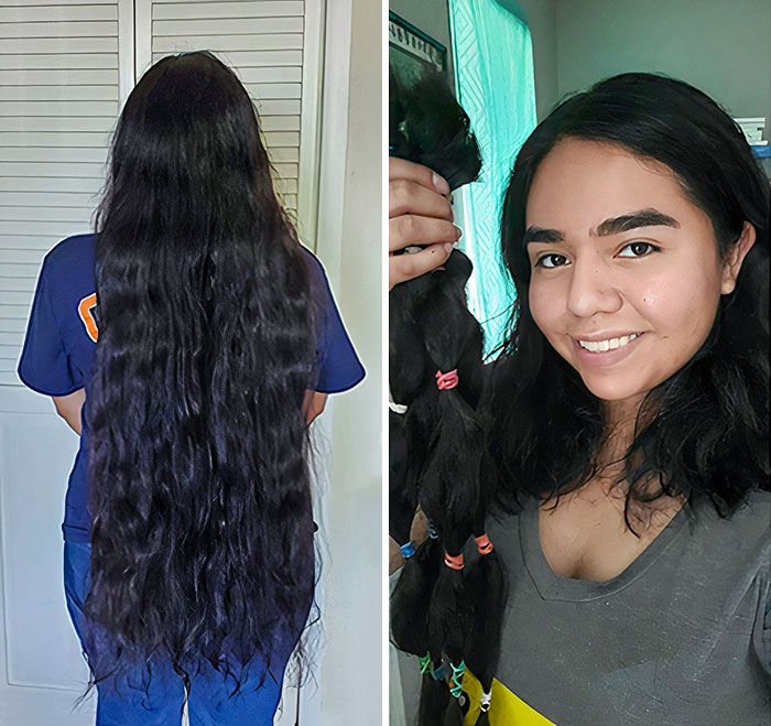 38. After 9 Years, I've Decided To Finally Cut My Hair, And Donate 16 Inches Of It