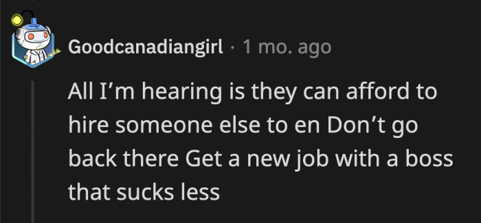 OP is better off working somewhere else for minimum wage. She will at least have a contract and job description to properly outline her duties.
