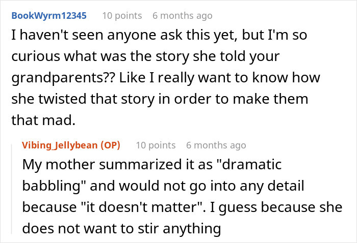 The story told to the grandparents