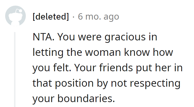 Dropped the truth bomb with grace, but friends turned it into an unscripted rom-com. Boundaries: because even real life deserves a plot twist.