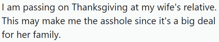 OP has offered the following explanation for why they think they might be the a-hole: