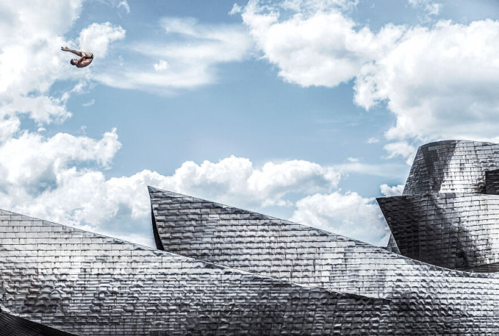 31. Diver And Guggenheim By Pedro Luis Ajuriaguerra