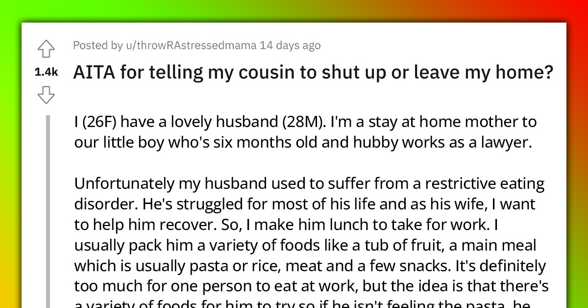 Cousins Fight After One Criticized The Other For Packing Too Much Food For Her Husband Who Has An Eating Disorder