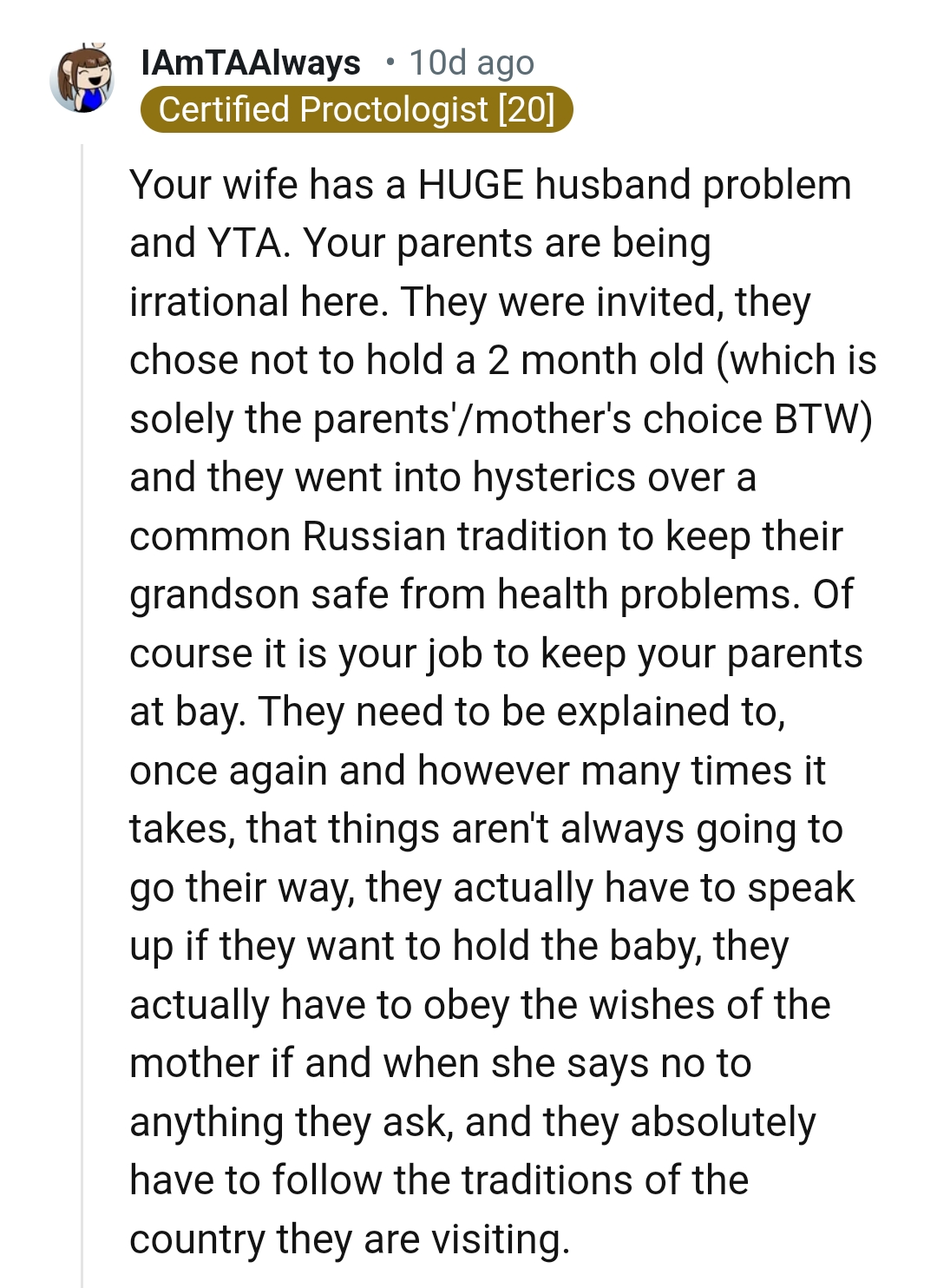 OP's Wife Clearly Has a Big Husband Problem